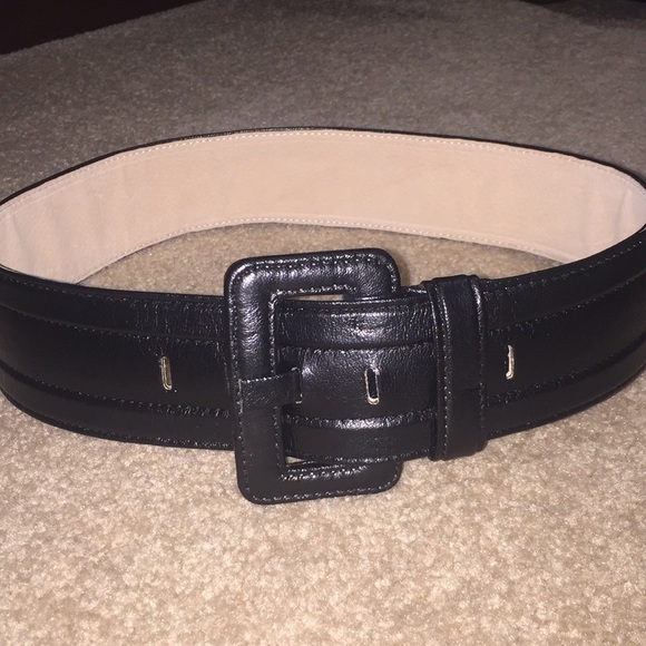 leather black belt